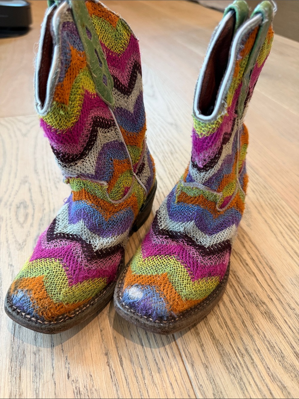 Tanner Mark Rainbow Cowboy Boots